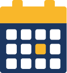 Registration Logo that shows a calendar with a highlighted date