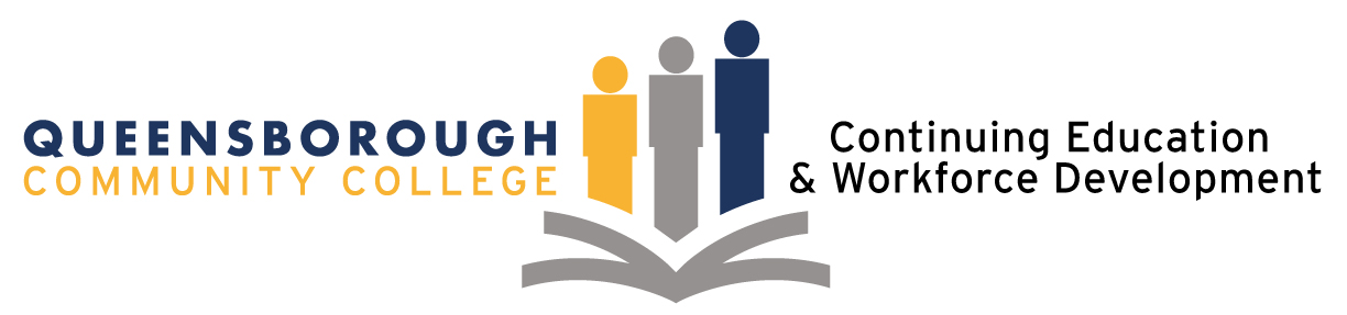 Queensborough Community College Continuing Education and Workforce Development horizontal layout logo