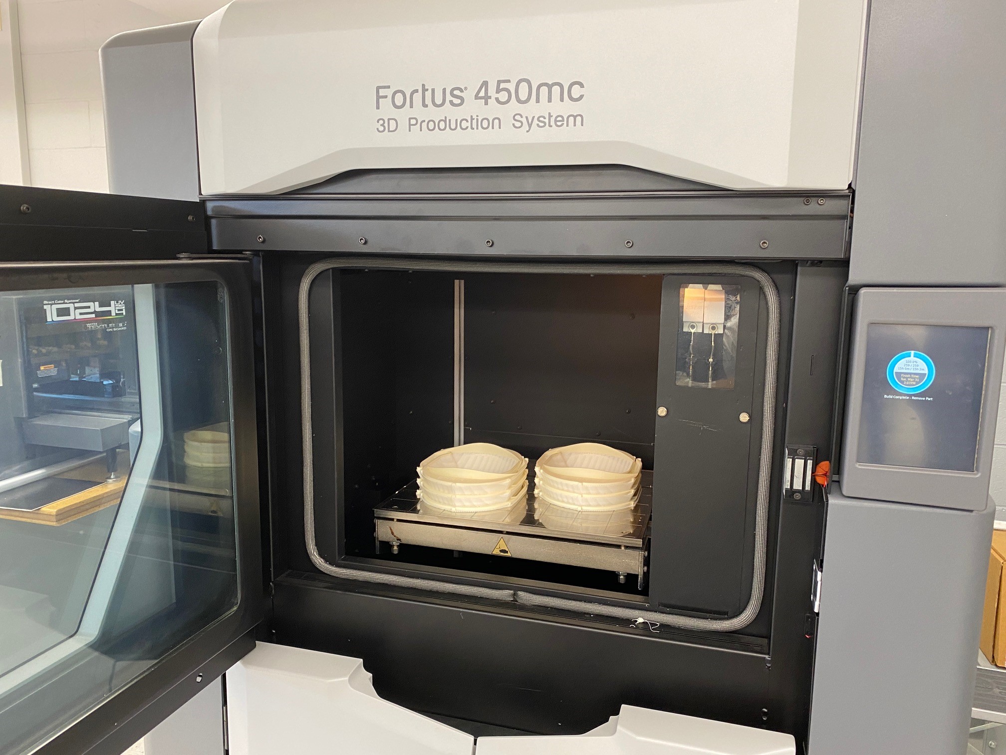 Queensborough's Stratasys J450™ 3D printer is making headbands for protective shields