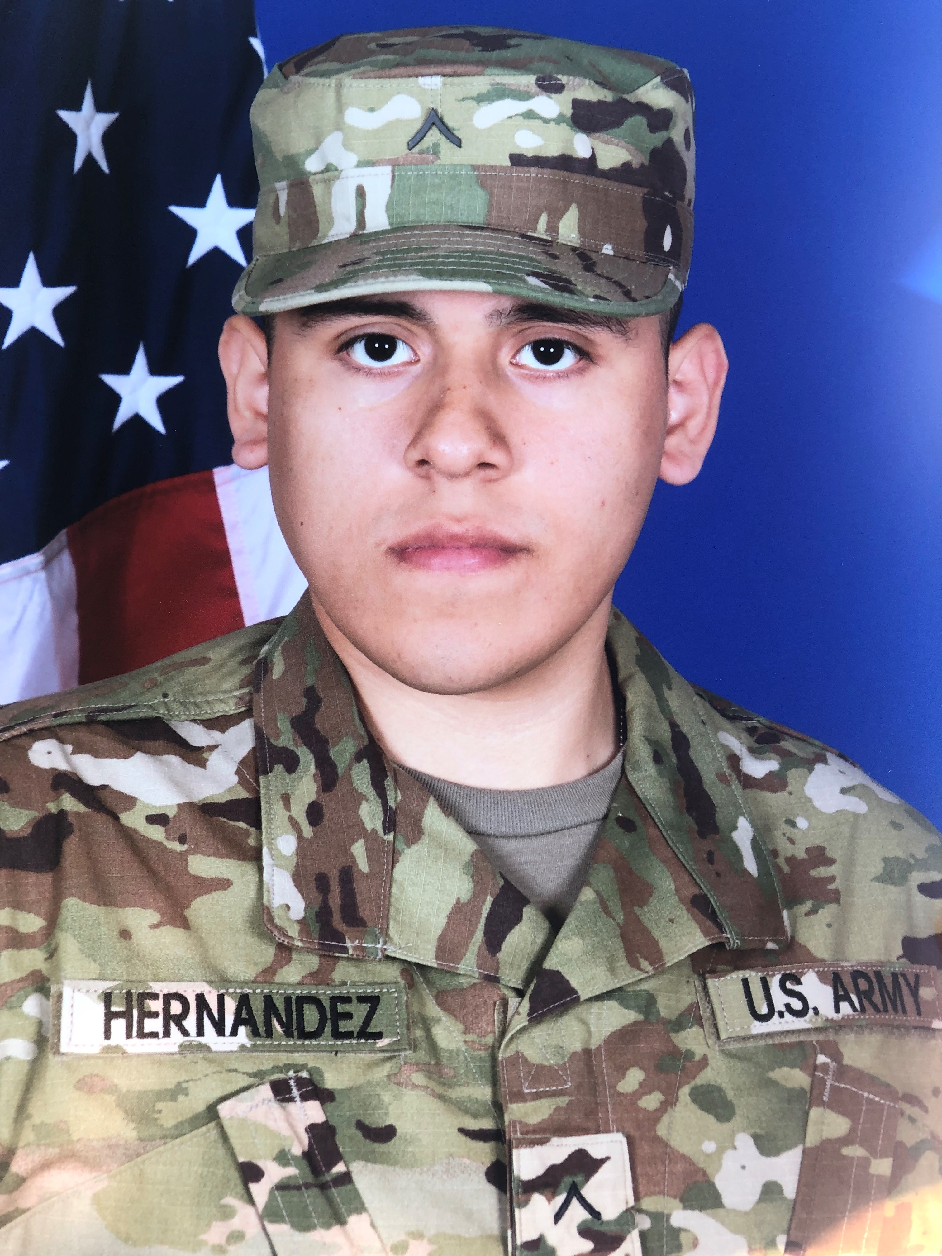 Josué Hernandez army photo