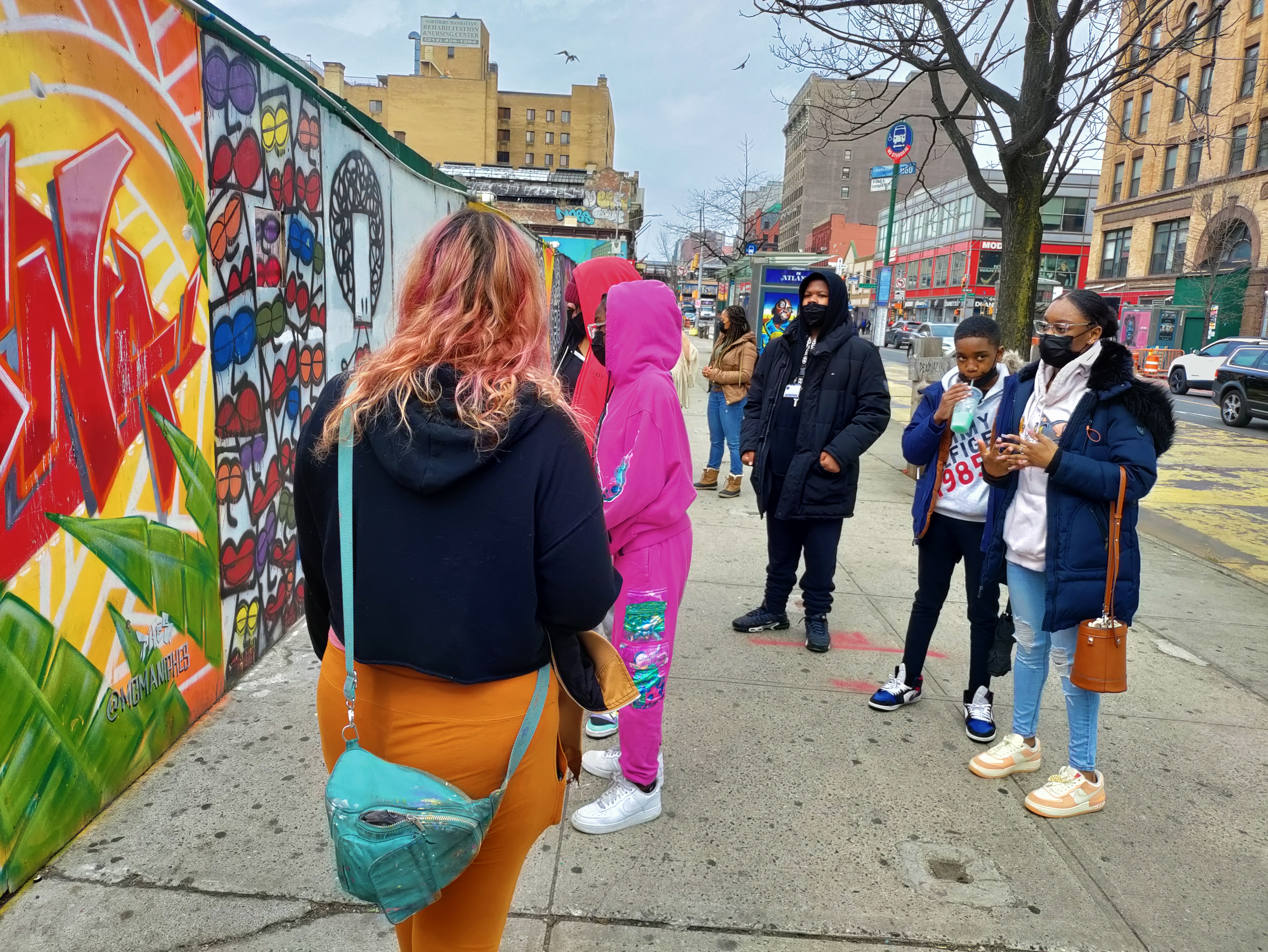 Project PRIZE Saturday Field Trip to Harlem Murals Walking Tour in Spring 2022​ with Students, Parents & Staff