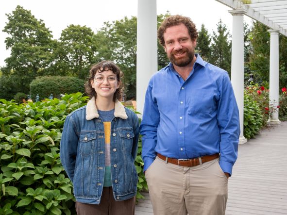 Dr. Patrick Byers with CRSP Mentee Kaitlyn Murphy