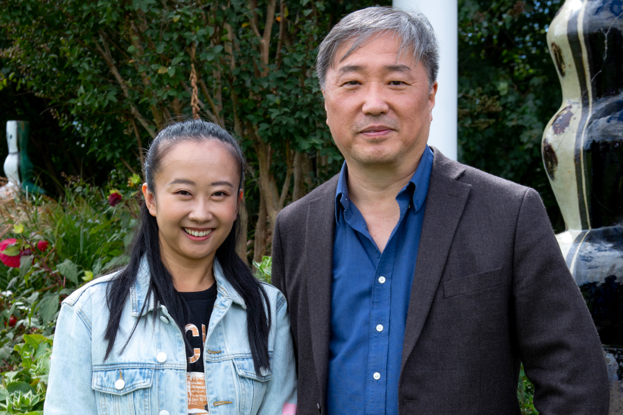 Dr. Jun Shin with CRSP Mentee Chang Cui
