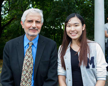Dr. Sasan Karimi with CRSP Mentee Mei Sze Lai